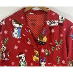 Nick & Nora New  Reindogs Christmas Nightgown Dog Pajamas Large Sleep Shirt Red Photo 1