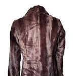 Dennis Basso Dennis by Brown Faux Fur Moto Jacket, Sz S Photo 7