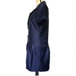 Thread Social Drop Waist Shirt Womens Dress Sz 4 Preppy 60s Retro Mod Navy Blue Photo 3