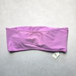 Purple Bandeau Stretch Swim Sports Bra Beach Bralette Bikini Top XL Extra Large Photo 1