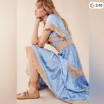 Spell Blue and Beige Lace Maxi Dres NWT Size M Photo 2