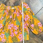 Gibson Latimer Gason & Latimer Off The Shoulder Tropical Floral Blouse Medium Photo 4