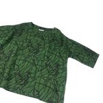 Bryn Walker Lagenlook Abstract Print Oversized Linen Blouse Top Photo 6