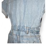 ZARA  Denim Short Sleeve Button Up Romper Photo 12