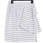 Yoana Baraschi Anthropologie  Women's Lilac Striped Ruffle Pencil Skirt Size 4 S Photo 0