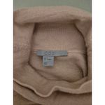 COS Women's Sweater Wool Silk Blend Blush Pink Tunic Top Mock Neck 3/4 Sleeve Photo 4