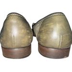 Salvatore Ferragamo women's Tassel Penny Loafers Green Suede Size 8 Narrow Photo 3