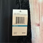 Zac and Rachel  Black Velvet Damask Trim Fleece Lined Leggings Photo 9