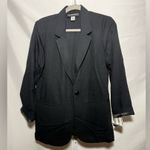 Vintage Sag Harbor Black Blazer with Single Button Size 10P Photo 0