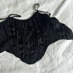 Tasha Polizzi Sequin Corset Top Size Medium Black Photo 8
