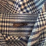 J. McLaughlin  women's navy/white houndstooth plaid cowl neck dress. Small.‎ EUC Photo 4
