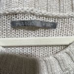 Rubbish  Medium Cream Sweater with Elbow Patches Photo 2