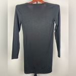 Anthropologie Pure + Good Black Soft Long V-Neck Long Sleeve Shirt Photo 4