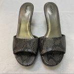 East 5th  Women’s Slip on Sandals. Snake Skin Look. Photo 1