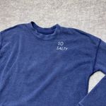 Aerie  'So Salty' Sweatshirt Womens XXS Blue Crew Neck Pullover Beachy Relaxed Photo 1