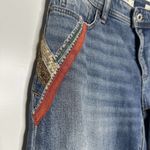 Anthropologie Pilcro Embellished Slim Boyfriend Jeans Women's Sequins Blue Sz 27 Photo 5