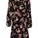 Ann Taylor LOFT Black Floral V Photo 1