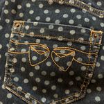 Red Valentino EUC Mid-Rise Skinny Leg blue polka dot jeans sz 28 Photo 7