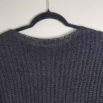 ZARA Womens Black Open Knit Long Sleeve Scoop Neck Sweater Size Small Photo 6