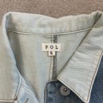 POL Denim Look Up At The Stars Jean Jacket Relaxed Oversized Women Size S Photo 3
