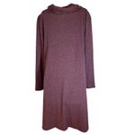 French Grey NWT Anita Sweater Dress Burgundy Size L Button Cowl Neck Cozy Knit Photo 4