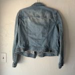 CHAPS ‎ Denim Jacket Vintage L Light Wash Embellished Western Jean Coat Cowoy Photo 5