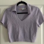 FP Beach Free People Beach Lavender Nolan Cropped Sweater Top Photo 0