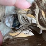 Freebird Bela Open Toe Disressed Leather Heels Size 7 Boho Western Beige Tan Photo 5