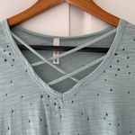 Orange Creek New without tags, , T-shirt with holes and cross neckline, Mint Photo 4