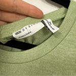 ASOS Sage Green Long Sleeve Jersey Knit Jumpsuit Womens 10 Tall Jogger Style Photo 5