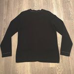 Vintage Studio Joy Black Cardigan Size S Jewel Brooch Trim Cottagecore Glam Photo 1