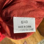 Vera Wang Lavender Label Dress Women 6 Red Linen Bustier Cocktail Party Y2K Purple Photo 3