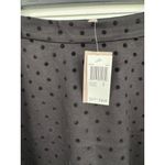 Philosophy Skirt Womens Size 6 Black A-Line Textured Dot Print Classic Short Photo 4