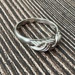 Vintage Sarah Coventry Silver Toned Ring Adjustable Size 4 Photo 2
