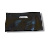 HOBO International Black Leather Clutch Bag Women’s Cutout Handle Foldover Photo 1