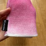 Columbia Pink and White Ombré Beanie Winter Hat, One Size Photo 10