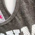 Chin Up Apparel  Athletic Sporty Racerback Workout Gray Graphic Tank Size S Photo 2