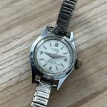 Lanco Rare Vintage Ladies Mechanical Winding Watch Stainless Bracelet Dial Hands Photo 5