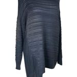 St. John Black Asymmetrical Knit Tunic Sweater. Size M. Quiet Luxury Whimsigoth Photo 1