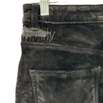 DL1961 Chrissy Ankle Black Velvet Button Fly Skinny Jeans Size 27 Photo 4