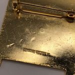 Vintage 1991 Valley Quilters Quilt Square Flowers Boho Southwest Brooch Pin Red Photo 2