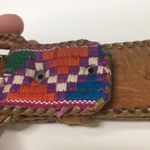 Hand Crafted Aztec Woven Belt Size Medium Purple Photo 4