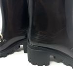 Gucci Black Horsebit Rubber Rain Boots – Size 8 Ankle Booties Photo 5