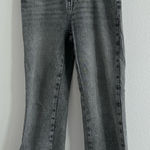 ZARA Gray High Rise Straight Leg Jeans Size: 6 Photo 0