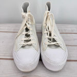 Converse  Chuck Taylor All Star Lift Platform High Top White Flower Embroidery 6 Photo 3