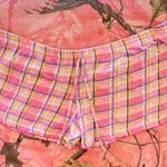 emme jordan y2k pink plaid pajama shorts Photo 4