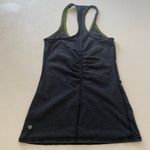 Lululemon  Run: Start Line Racerback shirt Black Heather Lime Size 4 Photo 1