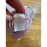 Talbots  red and white striped boat neck knit short sleeve‎ top women's medium Photo 3