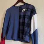 Nike Women's Patchwork/Color Block Cropped Long Sleeve T Shirt Size XS Photo 0