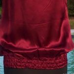 Cache Cranberry Silk Lined Beads Studs Embellished Top Banded Bottom $118 NWT Photo 4